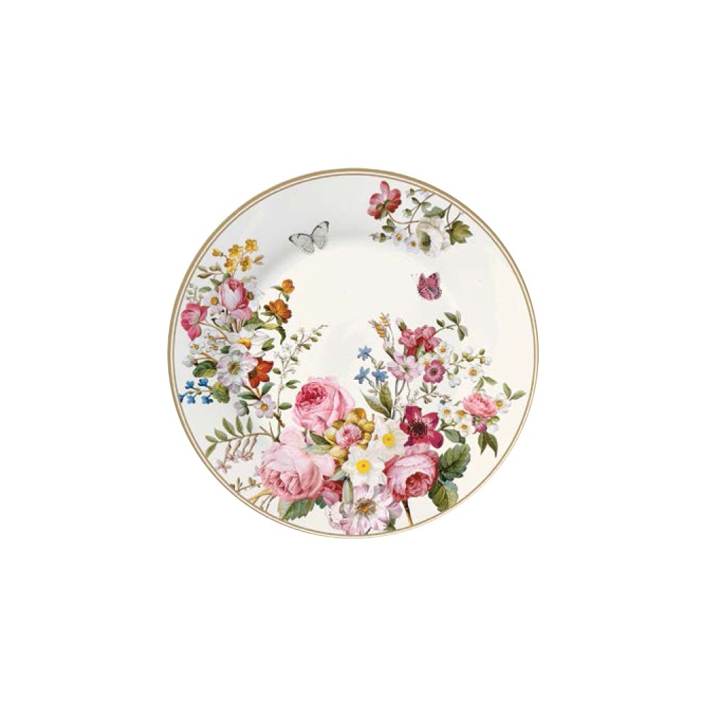 Десертная тарелка, D 19 см, костяной серия Blooming Opulence White, Easy Life