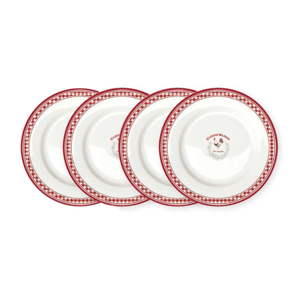 Набор из 4-х десертных тарелок, D 19 см, фарфор, серия "Французская кухня", R2S