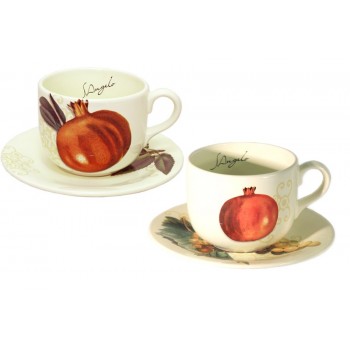 Чашка с блюдцем Дары осени, 400 мл, S.Angelo