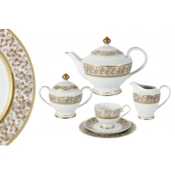 Чайный сервиз 23 предмета на 6 персон Рапсодия, Shibata