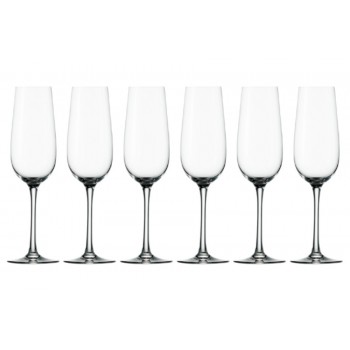 Набор: 6 бокалов для шампанского Weinland, V 0,2 л, Stolzle