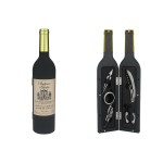 Винный набор 5 пр. Бутылка матовая с золотой пробкой, Wine Tools