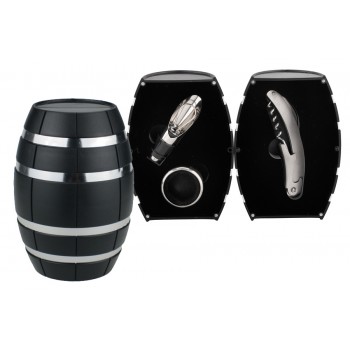 Винный набор 3 пр. Бочонок черный, Wine Tools