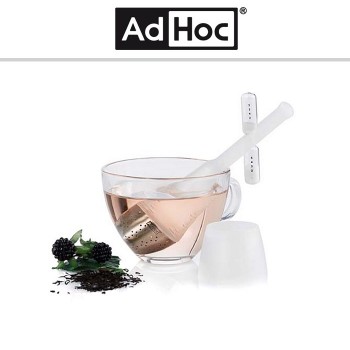 Ситечко SANTEA c песочными часами, белый, AdHoc