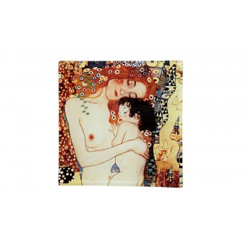 Тарелка квадратная Мать и дитя (Г.Климт), L 13 см, W 13 см, Carmani