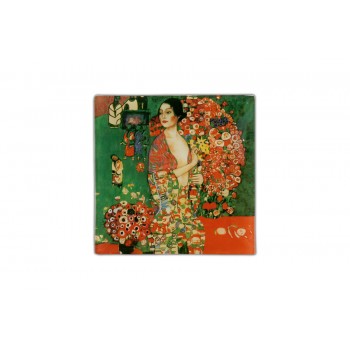 Тарелка квадратная Танцовщица ( Г. Климт), L 13 см, W 13 см, Carmani