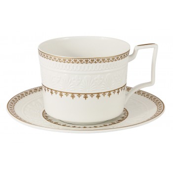 Пара чайная Golden Palace, 250 мл, костяной позолота, Colombo