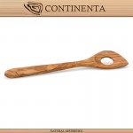 Ложка BASIC с отверстием кулинарная, оливковое дерево, Continenta