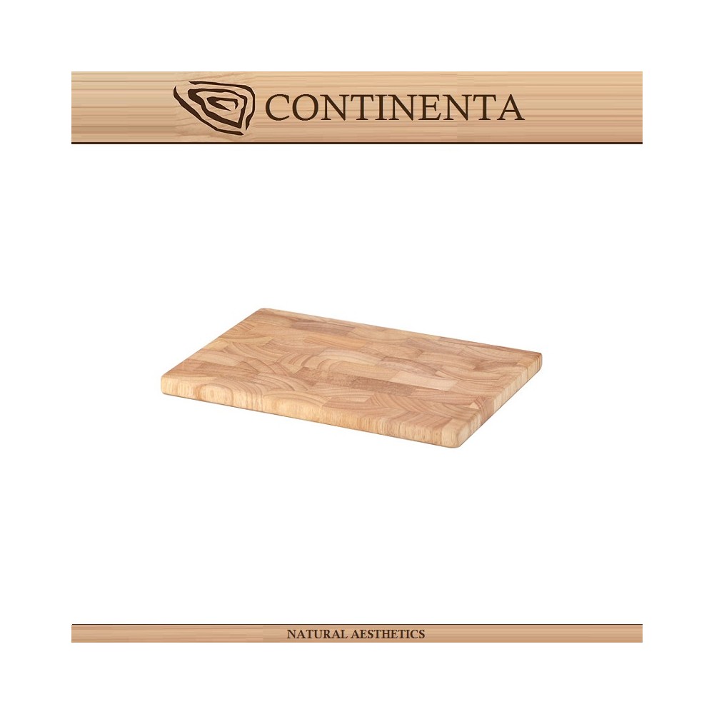 Доска разделочная BASIC, 26 x 18 см, каучуковое дерево, Continenta
