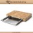 Блок мясника Butсher с емкостью-подносом, 39 x 27 см, каучуковое дерево, сталь, Continenta