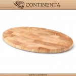 Доска OVAL для нарезки и подачи, 30 х 20 см, каучуковое дерево, Continenta