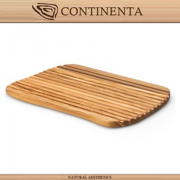 Доска OLIVE для нарезки и подачи хлеба, 37 х 25 см, оливковое дерево, Continenta