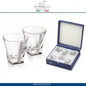 Набор из 6 бокалов для виски Regina Swarovski, Chinelli