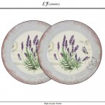 Обеденные тарелки Lavender, 2 шт, D 25 см, керамика, LF Ceramic