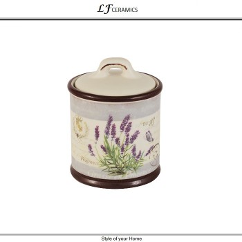 Банка Lavender для сахара, 250 мл, керамика, LF Ceramic