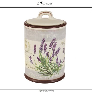 Банка Lavender, 700 мл, керамика, LF Ceramic