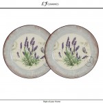 Десертные тарелки Lavender, 2 шт, D 20 см, керамика, LF Ceramic