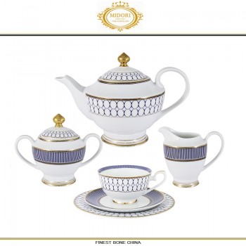 Чайный сервиз Admiralty, 23 предмета на 6 персон, костяной Midori