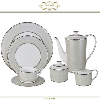 Чайный сервиз Marengo, 40 предметов на 12 персон, костяной Naomi