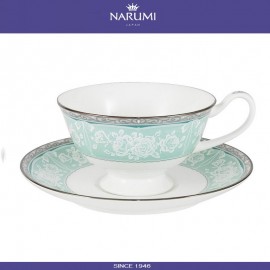 Пара чайная The Touch 240 мл, костяной посеребрение, NARUMI