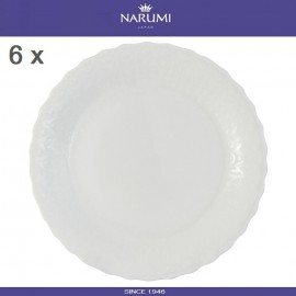 Обеденные тарелки Silky 6 шт, D 27 см, костяной NARUMI