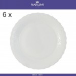 Заксочные тарелки Silky 6 шт, D 23 см, костяной NARUMI