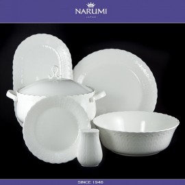 Обеденные тарелки Silky 6 шт, D 27 см, костяной NARUMI