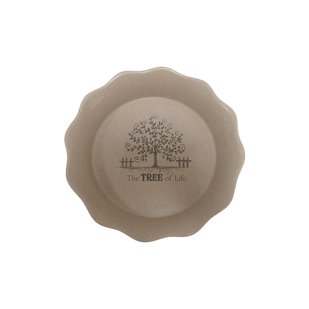 Круглое блюдо для выпечки Дерево жизни, D 26 см, Terracotta