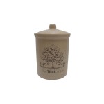 Банка для сыпучих продуктов средняя Дерево жизни, H 16 см, Terracotta