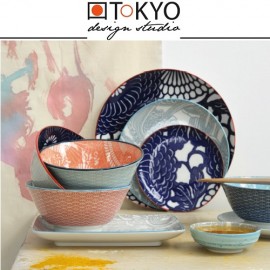 Десертная (закусочная) тарелка SHIKI серо-голубой, D 18 см, TOKYO DESIGN