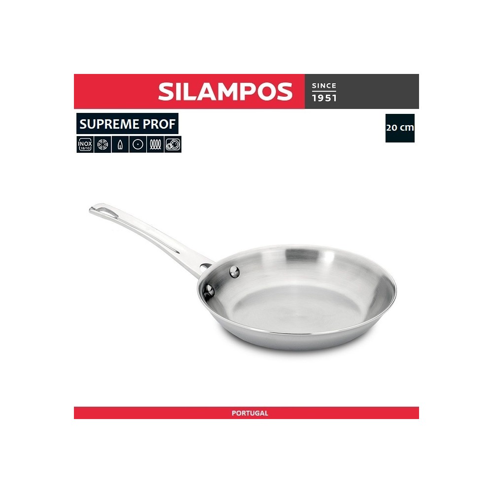 Сковорода SUPREME PROF стальная, D 20 см, Silampos