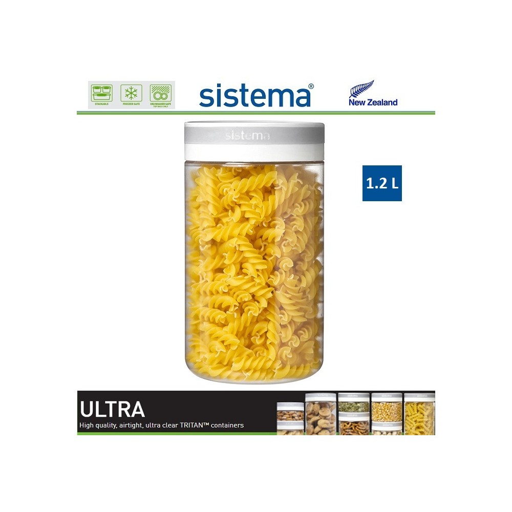 Контейнер высокий, TRITAN ULTRA, 1.2 л, стеклопластик пищевой, SISTEMA