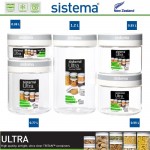 Набор контейнеров, TRITAN ULTRA, 5 предметов, стеклопластик пищевой, SISTEMA