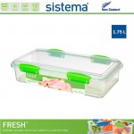 Контейнер для закусок, FRESH зеленый, 1.75 л, эко-пластик пищевой, SISTEMA