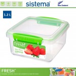 Контейнер, FRESH зеленый, 1.2 л, эко-пластик пищевой, SISTEMA