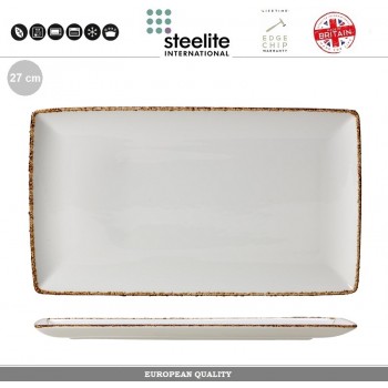 Блюдо Brown Dapple для закусок, 27 х 16 см, Steelite