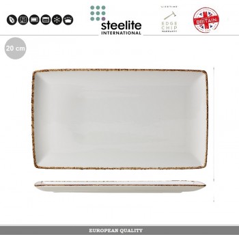 Блюдо Brown Dapple для закусок, 20 х 10 см, Steelite