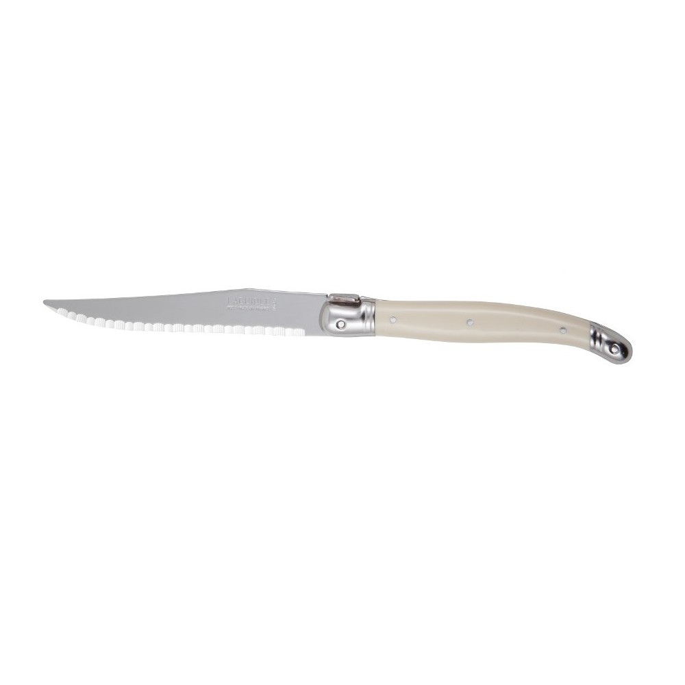 Нож для стейка, L 27 см, сталь, светлая ручка, серия Laguiole, Steelite