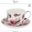 Большая чайная пара Peony, 420 мл, костяной The English Mug Company