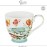 Большая кружка Songbird, 400 мл, костяной The English Mug Company