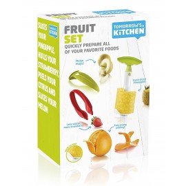 Набор для чистки и нарезки фруктов в подарочной упаковке, 4 предмета, Tomorrow's Kitchen