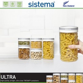 Контейнер круглый, TRITAN ULTRA, 550 мл, стеклопластик пищевой, SISTEMA