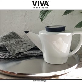 Заварочный чайник Infusion со съемным фильтром, 1.2 литра, белый-черный, VIVA Scandinavia