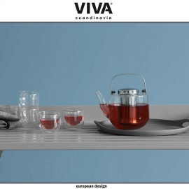 Набор Bjorn 6 предметов: заварочный чайник 750 мл + 4 термостакана по 70 мл + поднос, VIVA Scandinavia