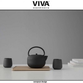 Заварочный чайник SAGA со съемным ситечком, 800 мл, чугун, цвет темно-зеленый, VIVA Scandinavia