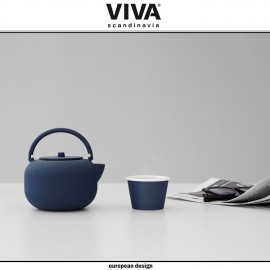 Заварочный чайник SAGA со съемным ситечком, 800 мл, чугун, цвет серый, VIVA Scandinavia