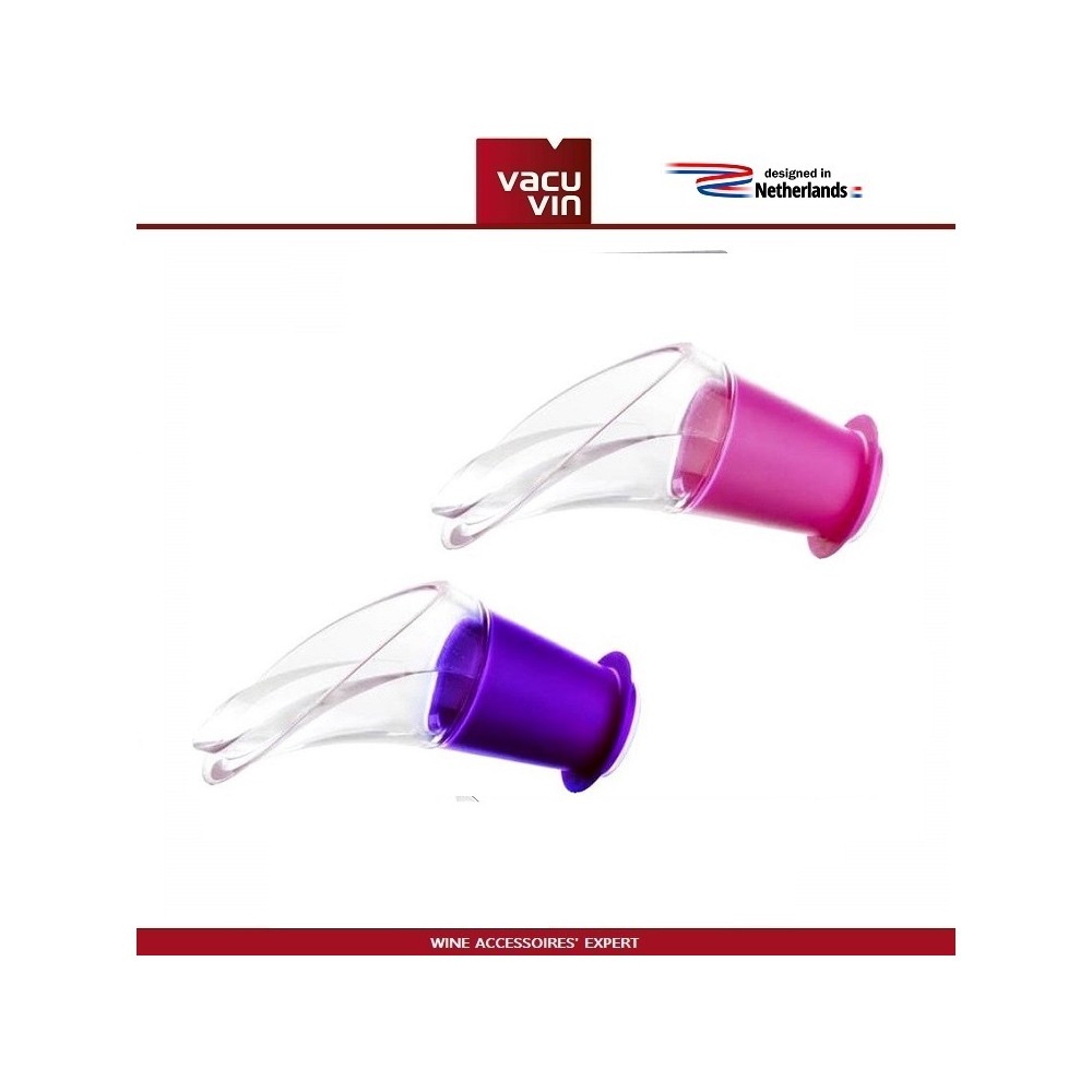 Комплект каплеуловителей, 2 шт, розовый - фиолетовый, Vacu Vin