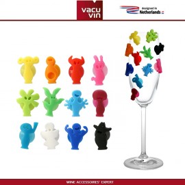 Маркеры-наклейки для бокалов Party People, 12 шт, Vacu Vin