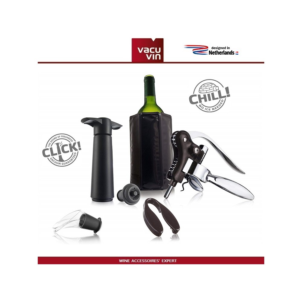 Большой набор винных аксессуаров PROFI, 6 предметов, Vacu Vin
