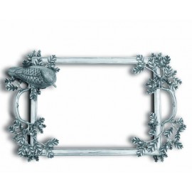 Поднос Morning Hunt, 40 х 30 см, ручная работа, олово, стекло, Vagabond House, США